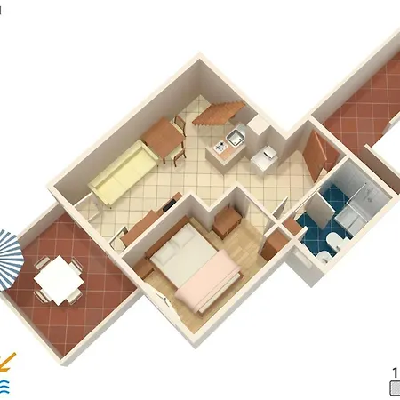 Appartamento With A Parking Space Krk - 9718